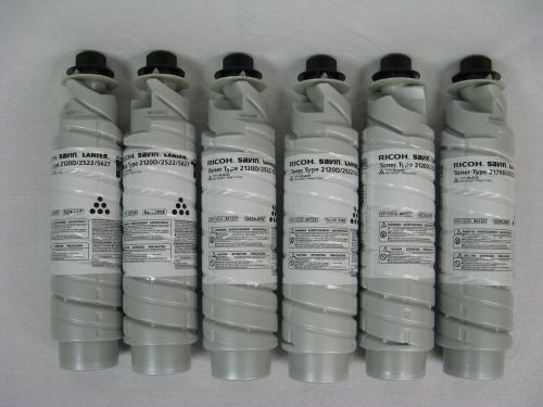 Lot Of 6 Genuine Ricoh Savin Lanier Toner Type 2120D/2522/5627 EDP Code 841337