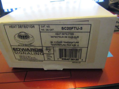 NEW EDWARDS SC20FTU-3 HEAT DETECTOR SAFETY AND SECURITY D288096 NEW in box