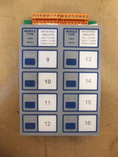 Notifier Initiating Zone Module IZM-8 Fire Alarm Card