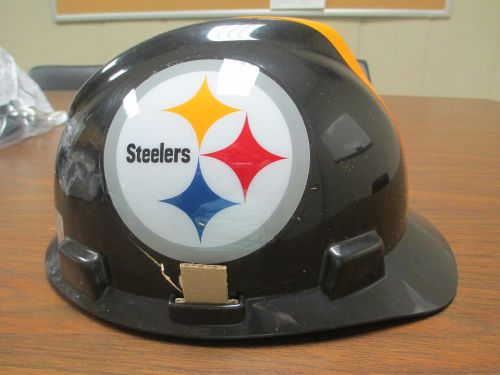 PITTSBURGH STEELEWRS NFL HARDHAT MSA818438 BLACK/YELLOW NEW