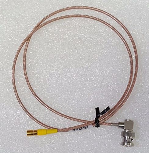 Rf coaxial cable, bnc male to smb female straight plug, 35&#034; lg. for sale