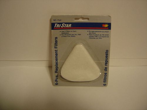 TRI STAR NO.FIL6 FMK FOR FILTER MASKS 6 FILTERS, 2 FILTERS PER APPLICATION NIB