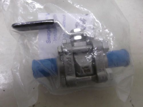 New Swagelok SS-62TVC04 SS 1/4 Ball Valve