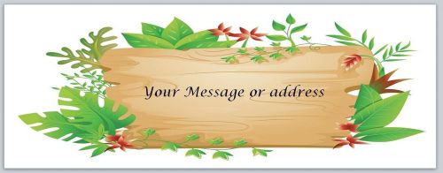 30 Personalized Flowers Return Address Labels Buy 3 get 1 free (bo163)