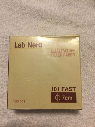 Lab Nerd Qualitative Filter Paper- 101 Fast 7cm- 100 pcs