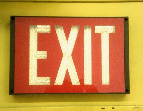 Vintage spl self powered exit sign model # 700-c-20 for sale