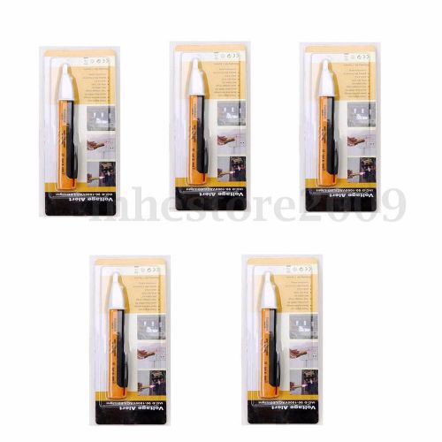 5pcs AC Electric Voltage Tester Volt Alert Pen Detector Sensor 90-1000V Stick