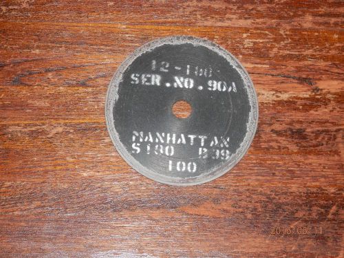 Manhattan Abrasives Grinding/Diamond Wheel S180