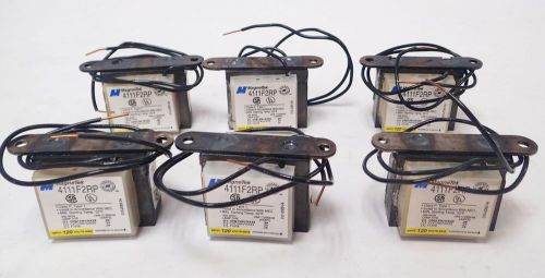 LOT OF 6 MAGNETEK 4111F2RP UNIVERSAL PREHEAT BALLASTS, 120V 60Hz