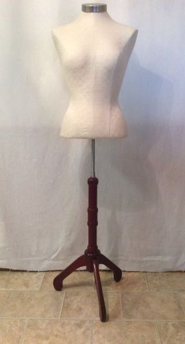 Female form mannequin manequin manikin dress form display mahogany finish for sale