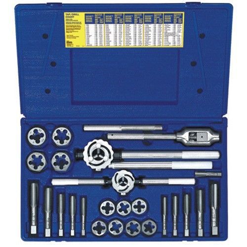 Irwin 97311 - 25pc metric tap &amp; hex die set for sale