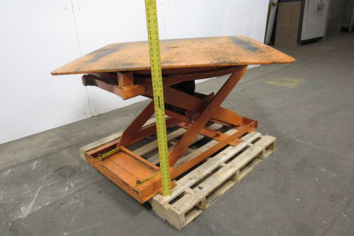 Bishamon EZ-45 Pallet Loading Station/Rotating Lift Table 4500Lb Cap. Pneumatic