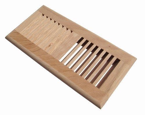 Welland? 4 inch x 10 inch red oak hardwood vent floor register self rimming for sale