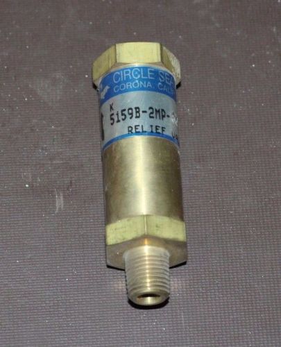 Circle Seal Controls 5159b-2mp-90 Brass Relief Valve, 5100 Series, 90 PSI