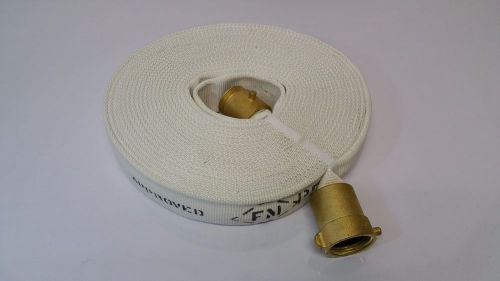 North american fire hose 187 type i single jacket - 1-1/2&#034;, 50ft, white for sale
