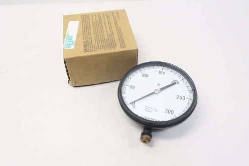 NEW ASHCROFT 45-2462 DURAGAUGE 0-300PSI 4-1/2IN 1/2IN NPT GAUGE D531524