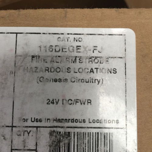 Edwards signaling explosion proof adaptabeacon fire alarm strobe - 116degex-fj for sale