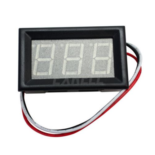 Mini dc 0-30v red led 3 wire digital display voltage voltmeter panel motor for sale