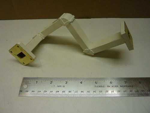 WR75 Waveguide complex bend 3&#034; E 3&#034; E 3&#034; H 3.5&#034;  Right-Ku Satellite - Make offer