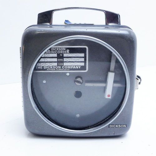 Dickson minicorder chart recorder 24 hr w/-20 to 120 deg. range 15 chart #1-u-w- for sale