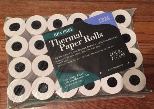 23 Rolls 2 1/4&#034; x 85&#039; - IBM - BPA Free Thermal Paper Rolls, Cash Register