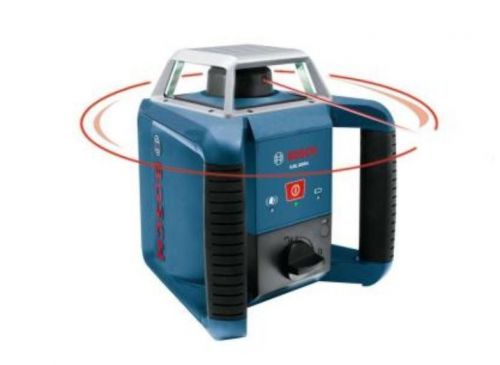 Bosch 1300 ft. self-leveling rotary laser w/ laser receiver measure layout tool for sale