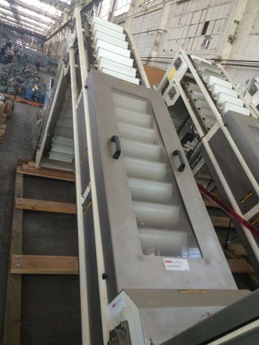 Used fmc food tech 12&#034; bucket elevator leg conveyor approx. 10&#039; lift, 6&#039; reach for sale