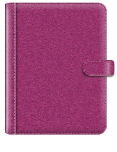 Pierre Belvedere A4/Letter Size Snap Portfolio, Refillable, Fuchsia (676470)