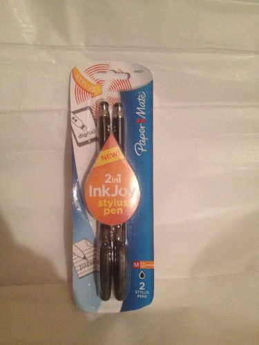 New Paper Mate 1920022 InkJoy Stylus Ballpoint Pens, 1.0 mm, Black, 2 pack