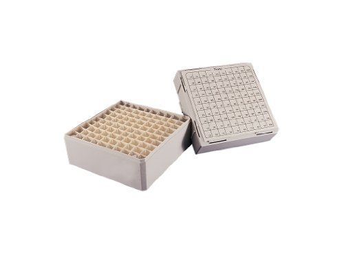 Nalgene Nunc PC Cryoboxes, White, Holds 100 Vials, 132mm Length x 132mm Width x