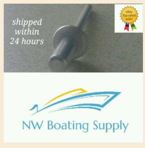 Qty 10 Marine boat repair rivets closed/sealed leak proof 3/16x1/4 free washers