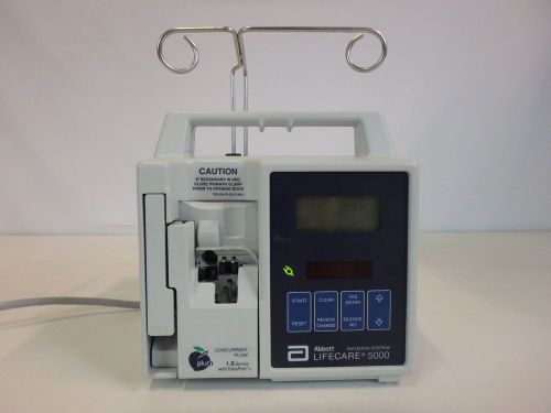 Abbott Lifecare 5000 Infusion Pump 1.5 Series w/ DataPort &amp; Hooks 735-03382-008