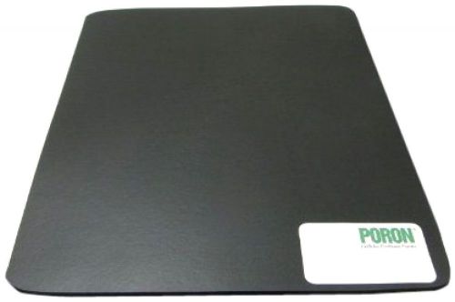 Poron Polyurethane Open-Cell Foam Sheet Medium Firmness Adhesive Backing Blac...