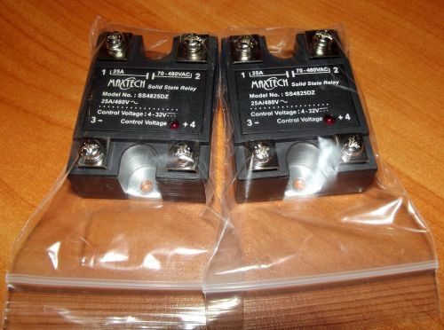 Maxtech ss4825dz Solid State Relay 25A 2pcs
