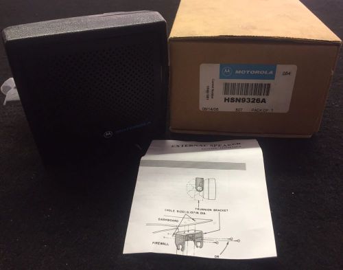 Motorola HSN9326A 5 Watt External Speaker Two Way Mobile Audio Radio Receive New