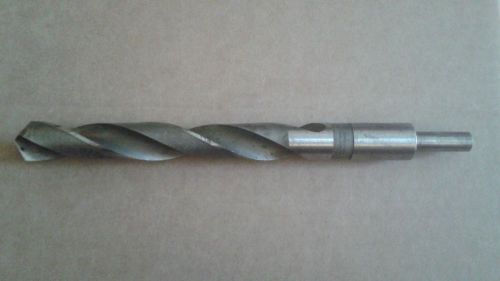 Vintage Morse 15/16&#034; Reduced Shank 1/2&#034; High Speed Drill Bit 11&#034; Long U.S.A.