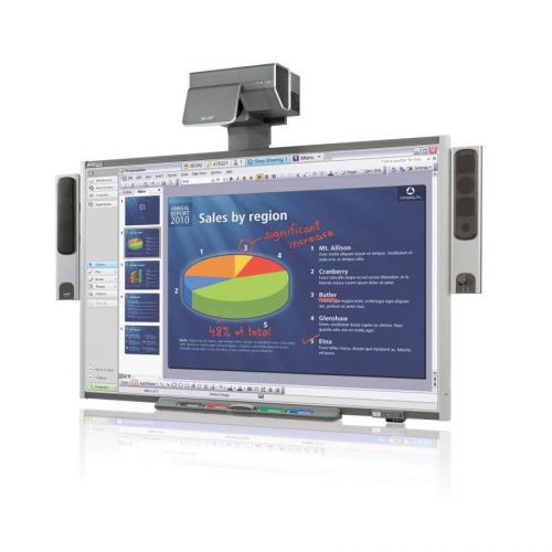 SBX880 SMART BOARD INTERACTIVE WHITE BOARD COMPLETE UX60 PROJECTOR SOUND