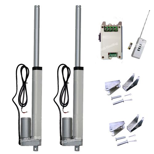 2 Linear Actuators 8&#034; Stroke 150KG 330 Pound DC 12V Motor &amp;Wireless Control Kits