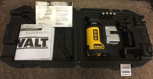 -Brand New-DEWALT DW089K Self-Leveling 3-Beam Line Laser w/Case
