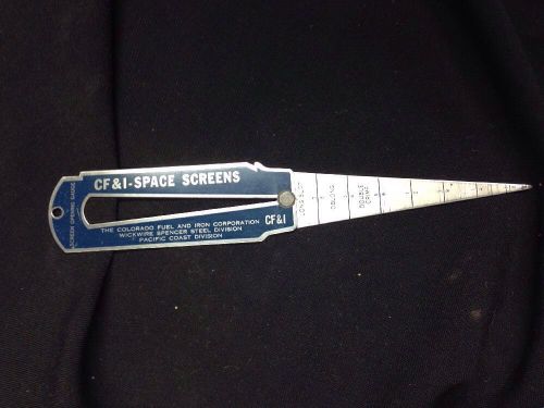 Vintage CF &amp; I Space Screens Gauge