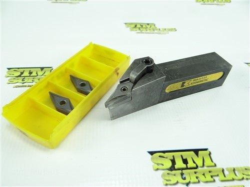 KENNAMETAL INDEXABLE GROOVING TOOL HOLDER 1&#034; SHANK&#034; MVJNR 164C NC7 + INSERTS