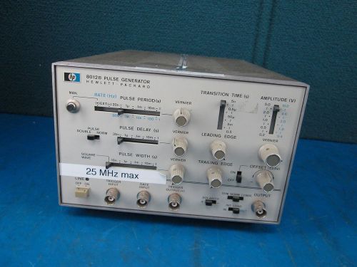 Hp agilent hewlett packard 8012b pulse generator s/n 2325a 16095 for sale