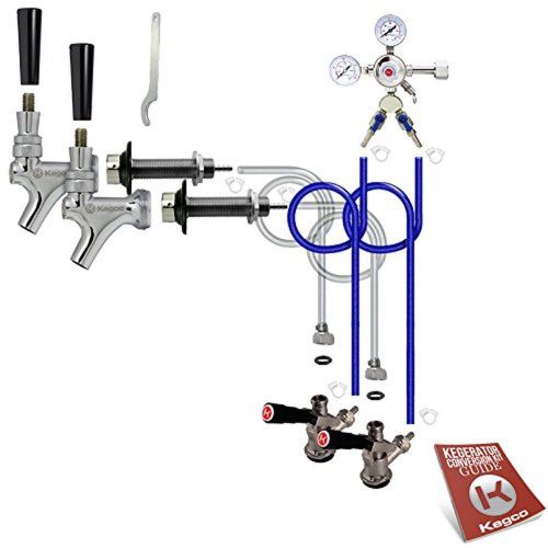 Kegco BF 2SCK Standard Two Keg Door Mount Kegerator Beer Tap Conversion Kit