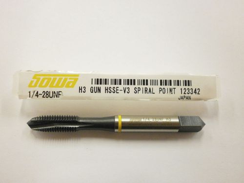 Sowa Tool 1/4-28 H3 Spiral Point Yellow Ring Tap CNC Style HSS 123-342 ST24