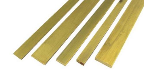 Brass Flat Bar Stock 1/8&#034;(0.125&#034;) x 1&#034; x 12&#034; C360 Extruded Rectangle - 1pc