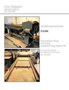 Vandercook Proof Print Press