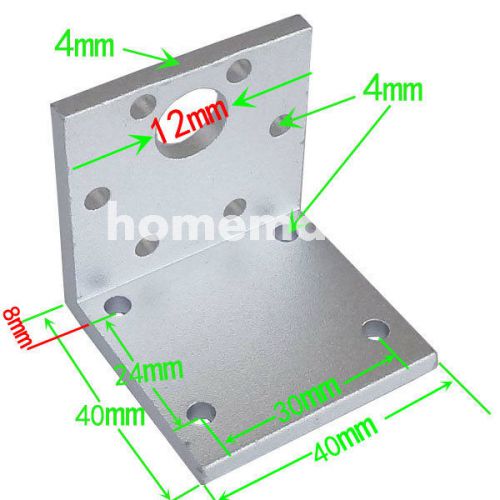 2PCS X WHITE Aluminum Mounting Bracket For 37mm Stepper Motor professiona Holder