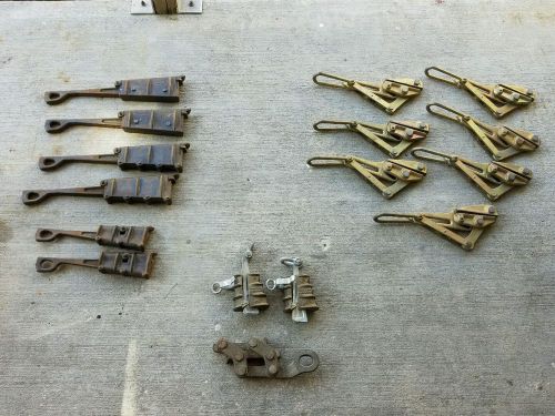 HUGE LOT KLEIN, KEARNEY, KEIL-FESTSCHLAGEN STEEL WIRE CABLE CHICAGO GRIPS PULLS