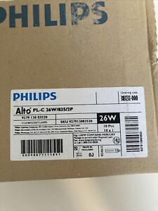 Lot of 10 / NEW PHILIPS ALTO 835 PL-C 26W 2-PIN COMPACT FLUORESCENT LAMP