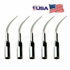 5Pcs Dentist Tip Ultrasonic Piezo Perio Scaling Handpiece P1 for EMS WOODPECKER